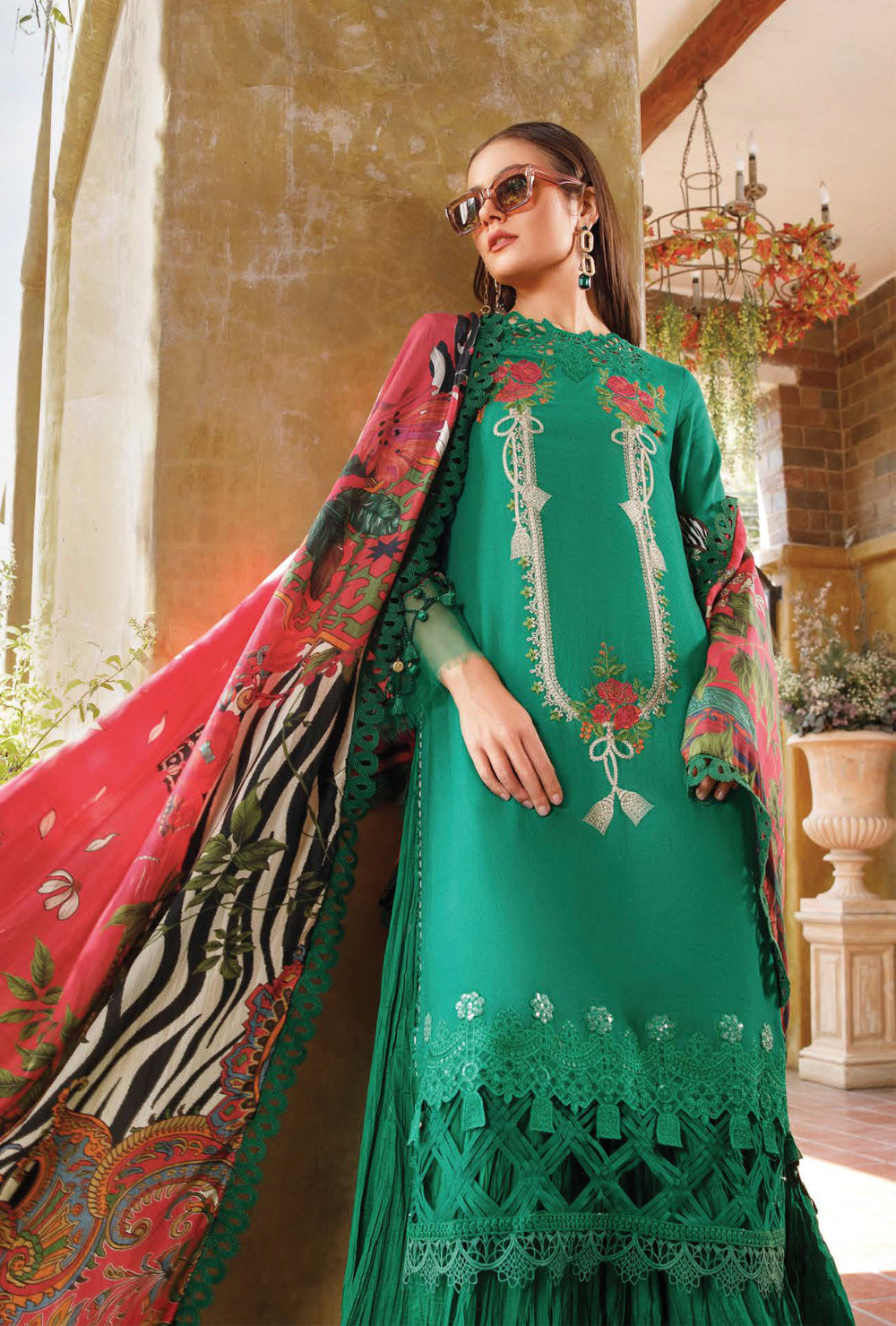 Maria.B M.Prints Spring Summer Collection – 7A - Teal