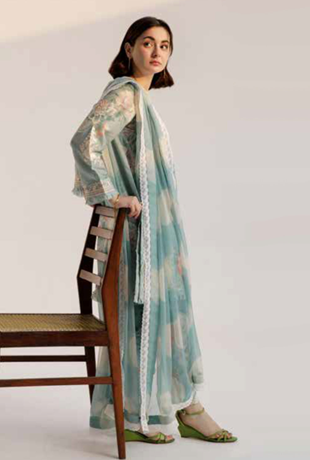 Coco By Zara Shahjahan Unstitched Lawn Summer Collection 5B – Blue