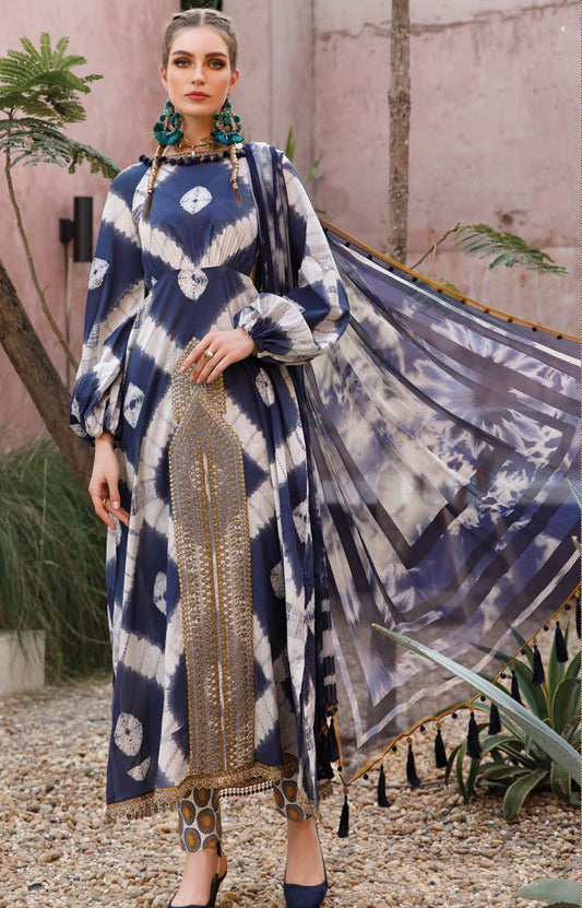 Maria.B M.Prints Spring Summer Printed Collection – 2A - Blue