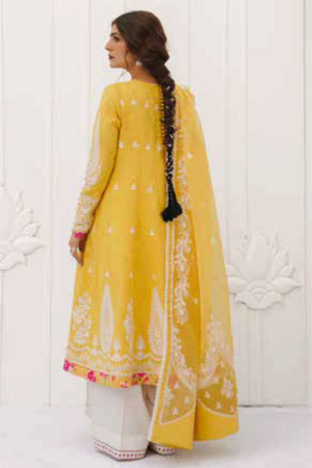 Zara Shahjahan S/S Luxury Lawn 23 Collection - Yellow Suit Set