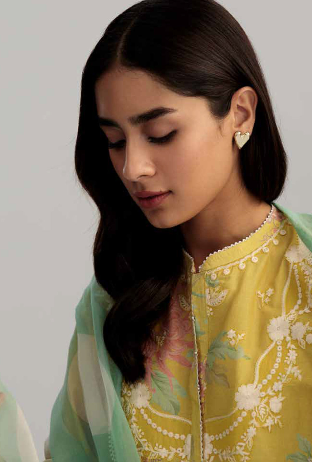 Coco By Zara Shahjahan Unstitched Lawn Summer Collection 5A – Yellow
