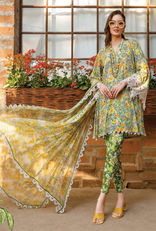 Maria.B M.Prints Spring Summer Floral Collection – 8B - Green
