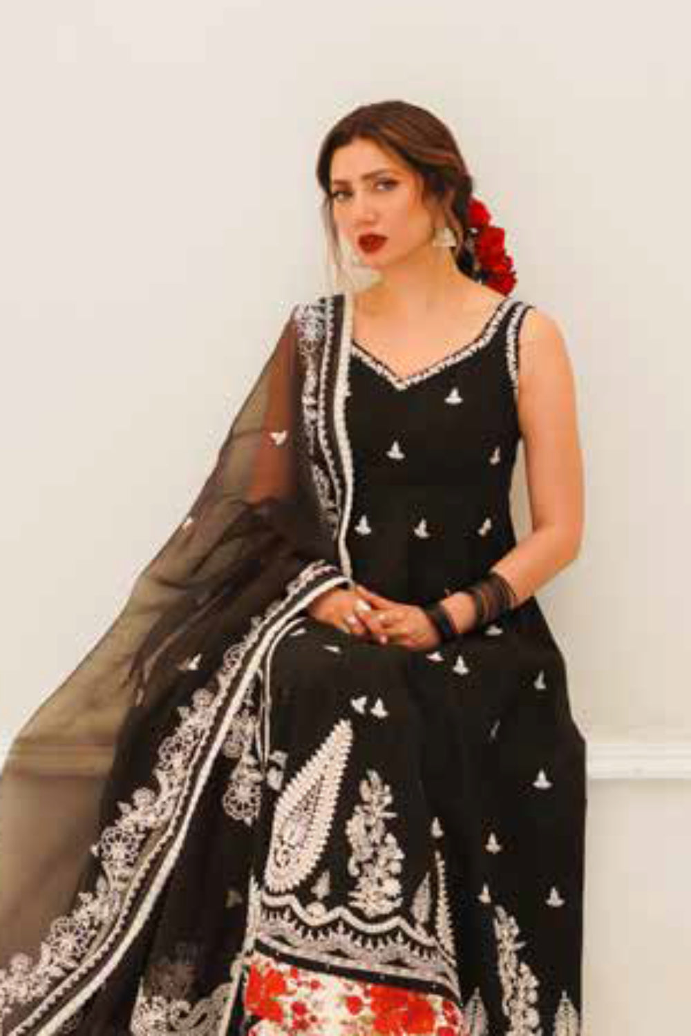 Zara Shahjahan S/S Luxury Lawn 23 Collection - Black Suit Set
