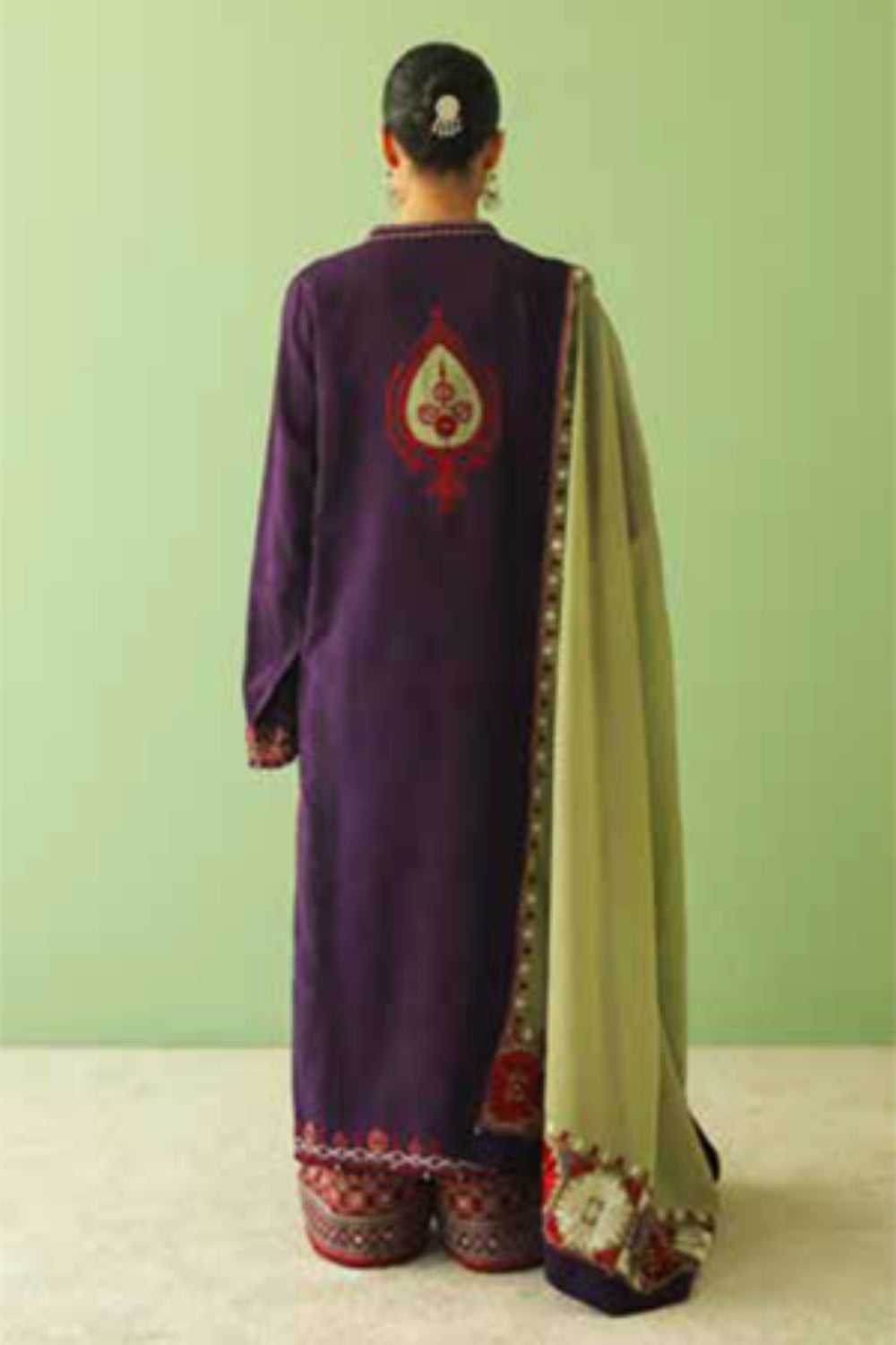 Zara Shahjahan S/S Luxury Lawn 23 Collection - Indigo Suit Set