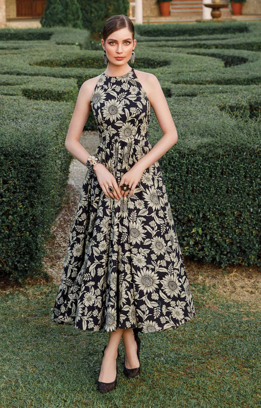 Maria.B M.Prints Spring Summer Floral Collection – Black Dress