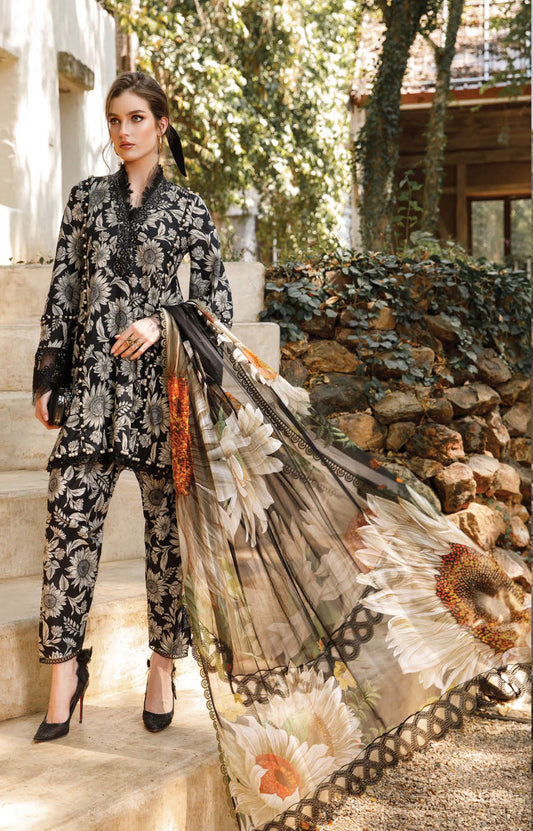 Maria.B M.Prints Spring Summer Floral Collection – 9B - Sofia Factor Black