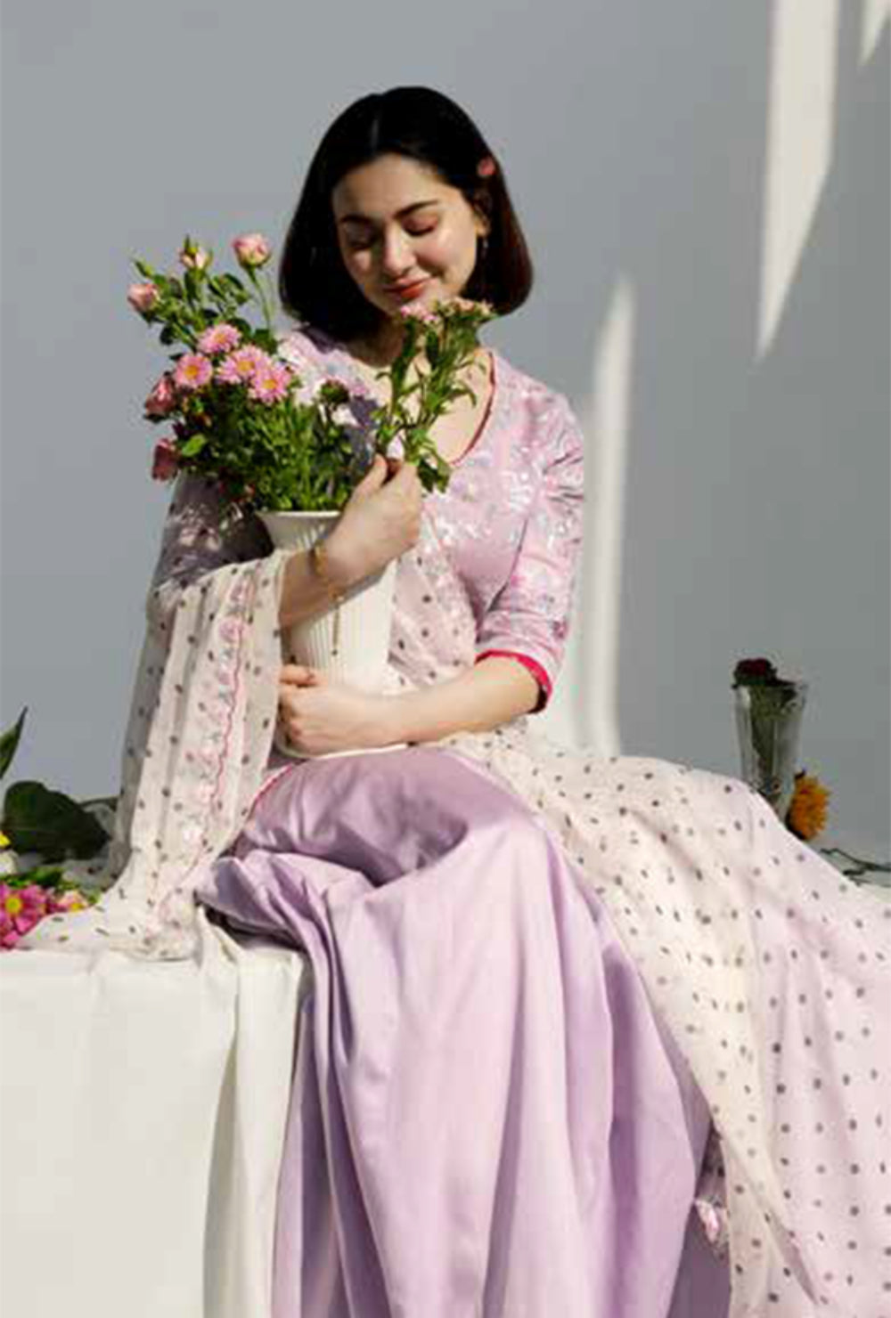Coco By Zara Shahjahan Unstitched Lawn Summer Collection 1B – Lilac