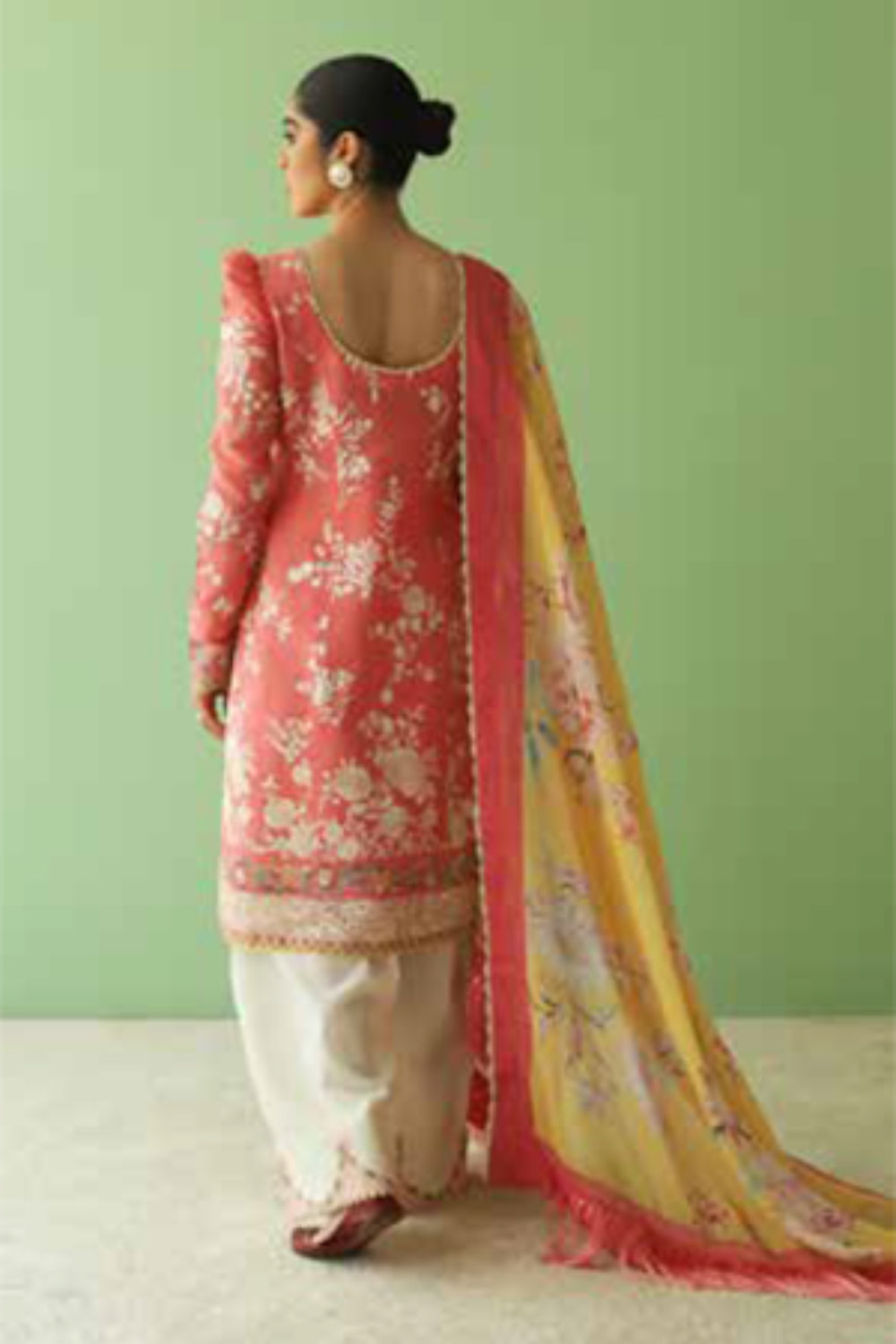 Zara Shahjahan S/S Luxury Lawn 23 Collection - Pink Sharara Set