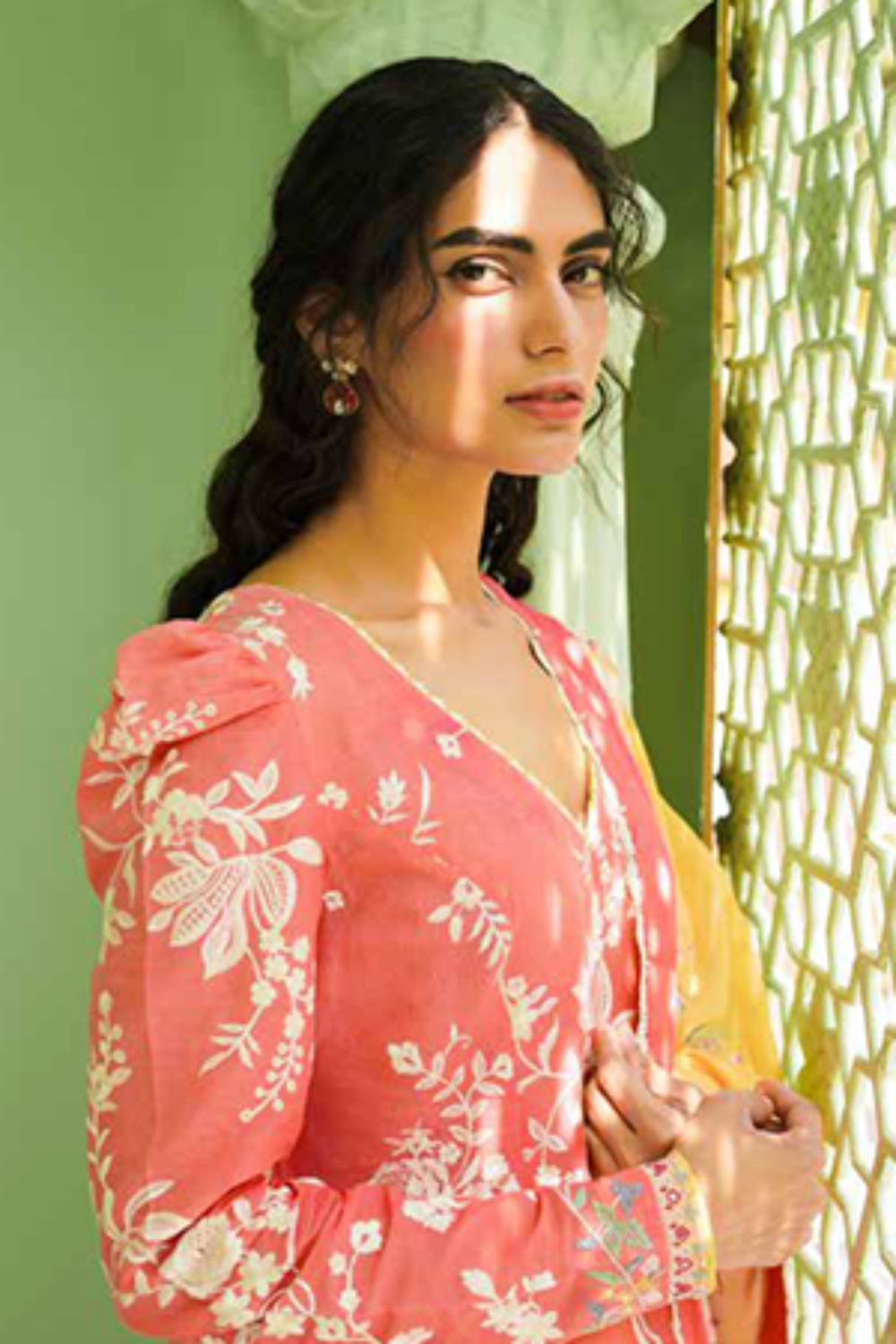 Zara Shahjahan S/S Luxury Lawn 23 Collection - Pink Sharara Set