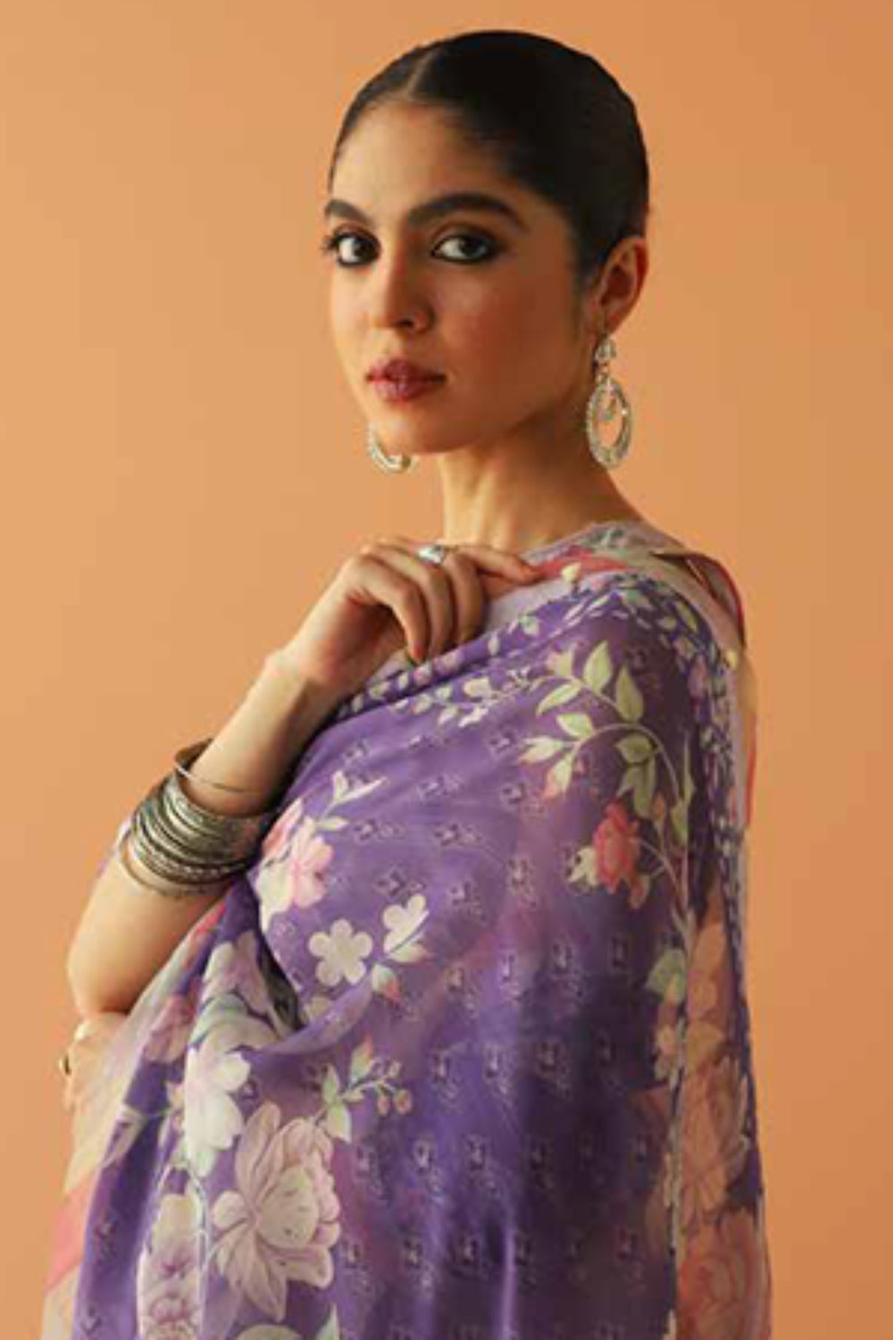 Zara Shahjahan S/S Luxury Lawn 23 Collection - Lilac Sharara Set