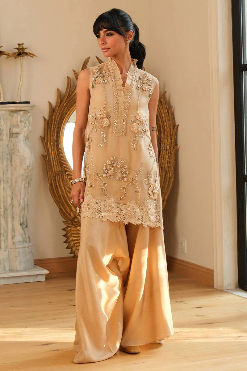 Gold Leaf Shirt and Pants | Eid Edit '26 | FARIDA HASAN
