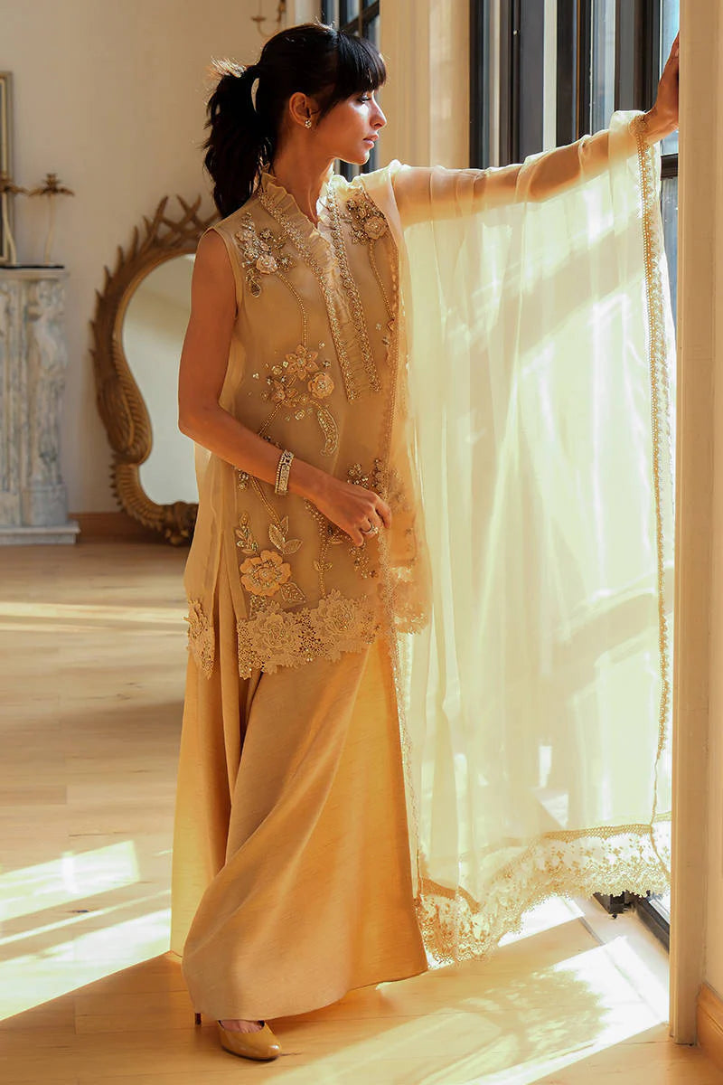 Gold Leaf Shirt and Pants | Eid Edit '26 | FARIDA HASAN