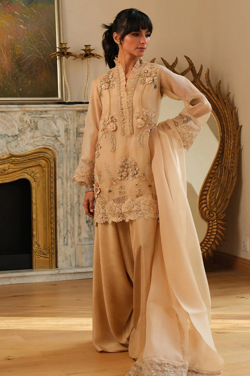 Gold Leaf Shirt and Pants | Eid Edit '26 | FARIDA HASAN