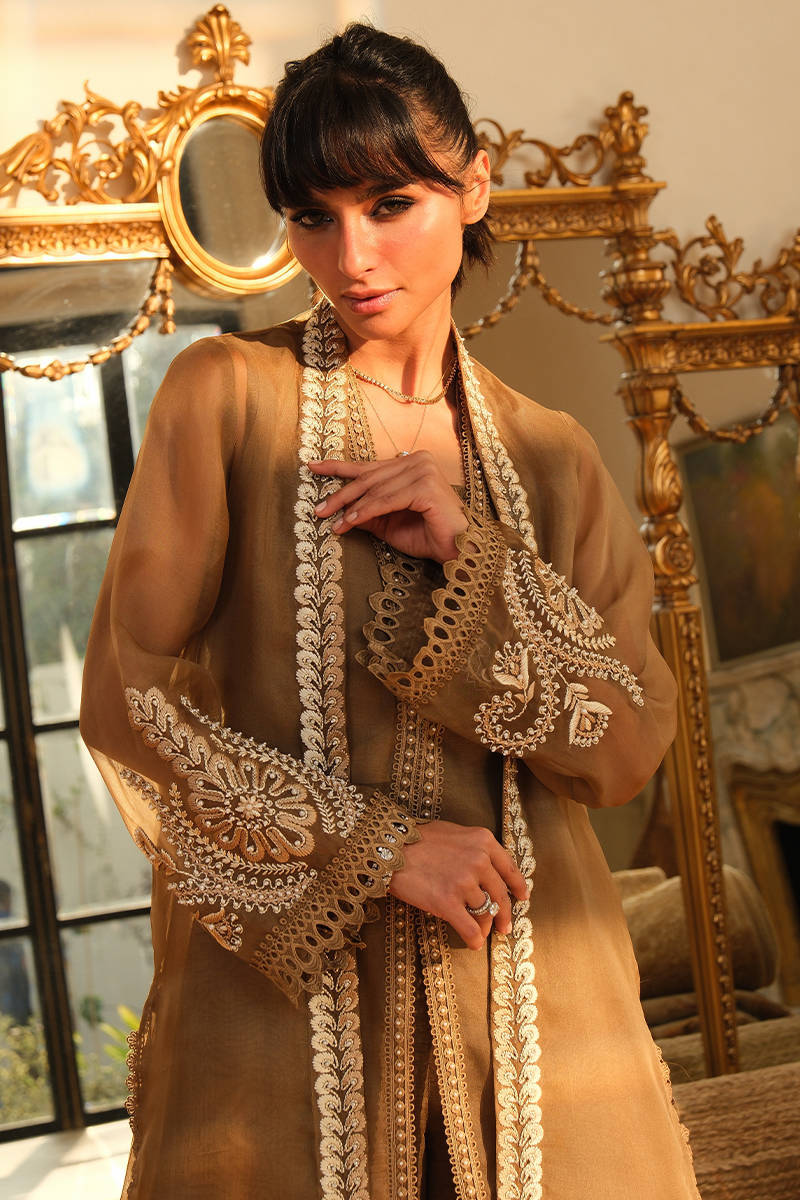 Caramel Shirt With Pants | Eid Edit '26 | FARIDA HASAN