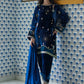 Lujain Navy Shirt And Dupatta | Velvet | FARAH TALIB AZIZ