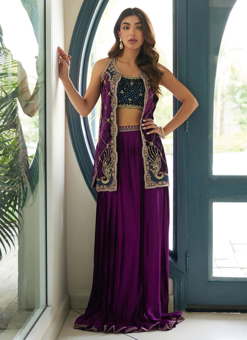 Nisreen Jacket And Blouse | Velvet | FARAH TALIB AZIZ