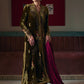 Shahd Olive Shirt And Dupatta | Velvet | FARAH TALIB AZIZ