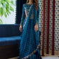 Marli Onyx Saree And Velvet Blouse | Velvet | FARAH TALIB AZIZ