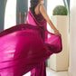 Zermine Magenta Saree | Velvet | FARAH TALIB AZIZ