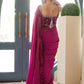 Zermine Magenta Saree | Velvet | FARAH TALIB AZIZ