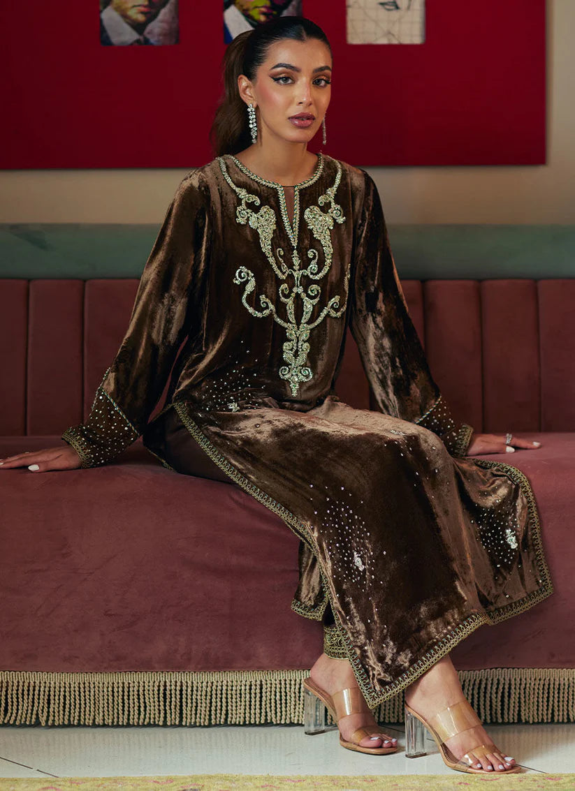 Jana Shirt And Dupatta | Velvet | FARAH TALIB AZIZ