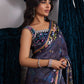 Alixia Charmeuse Saree With Velvet Blouse | Velvet | FARAH TALIB AZIZ