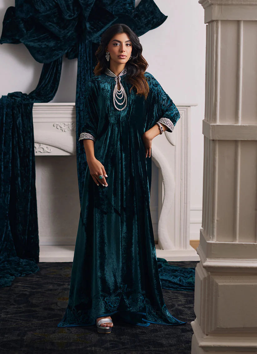 Alita Emerald Kaftan | Velvet | FARAH TALIB AZIZ