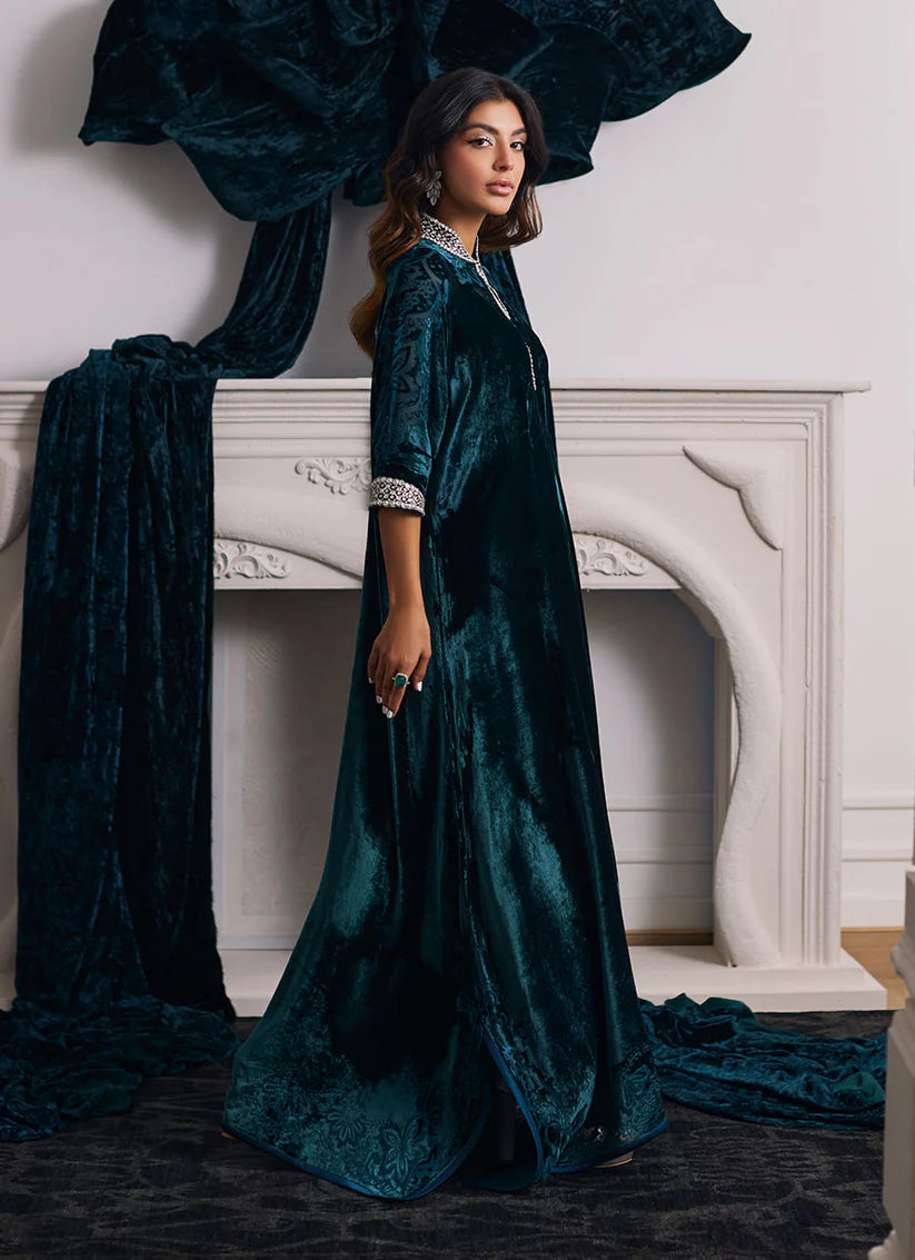 Alita Emerald Kaftan | Velvet | FARAH TALIB AZIZ