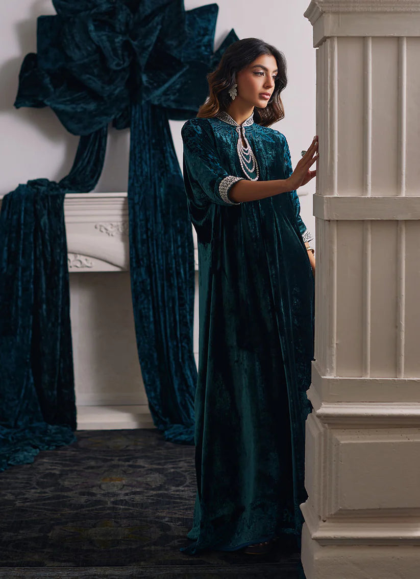 Alita Emerald Kaftan | Velvet | FARAH TALIB AZIZ
