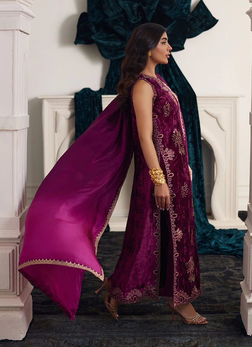 Chantelle Shirt And Dupatta | Velvet | FARAH TALIB AZIZ