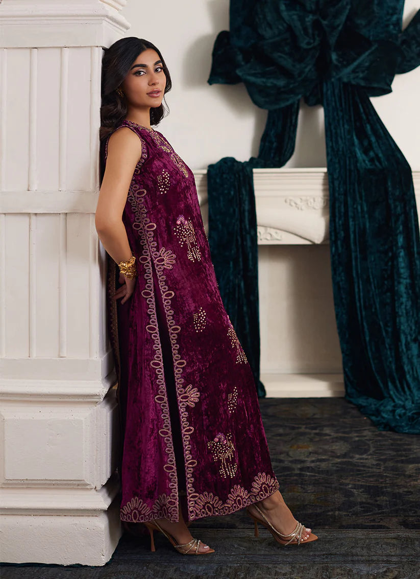 Chantelle Shirt And Dupatta | Velvet | FARAH TALIB AZIZ