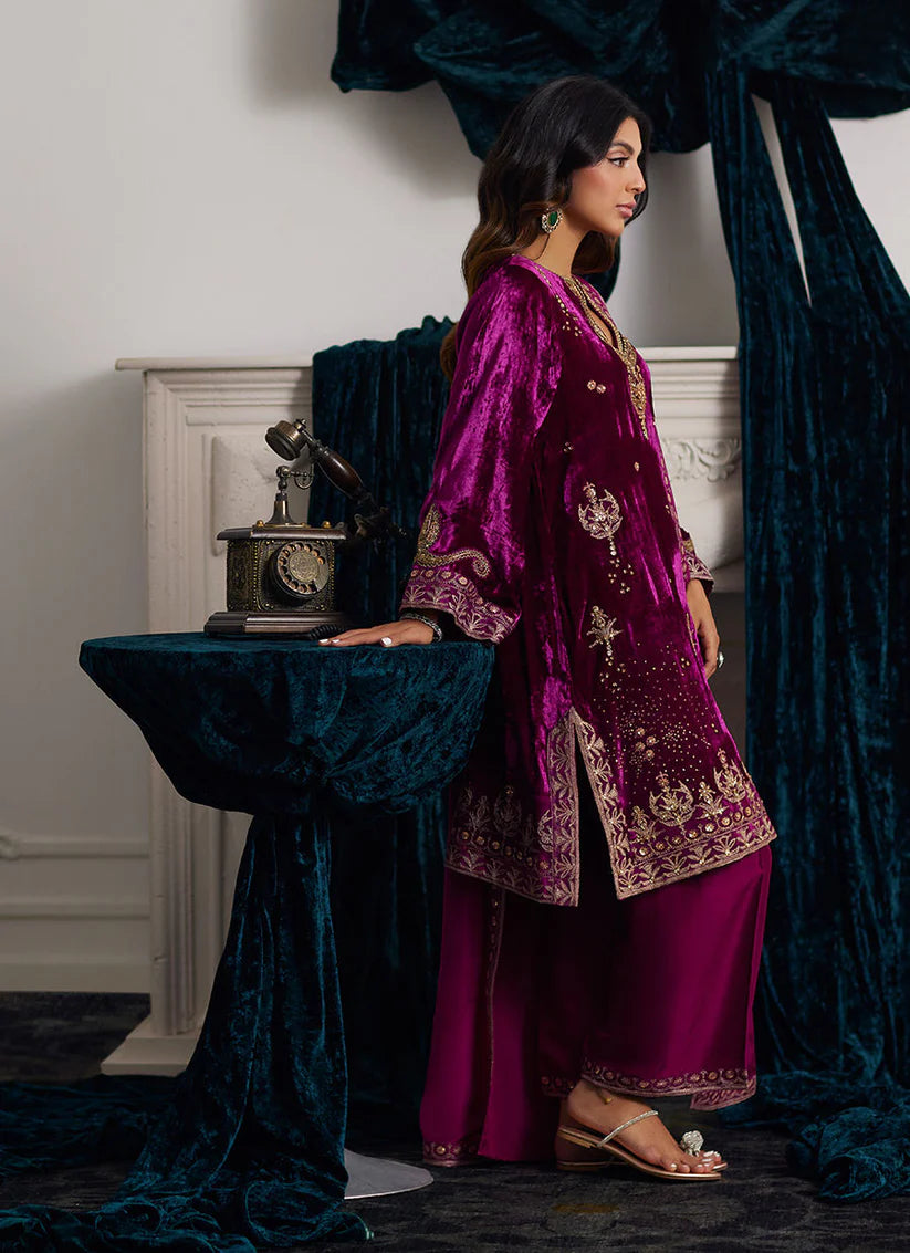 Emili Velvet Shirt And Dupatta | Velvet | FARAH TALIB AZIZ
