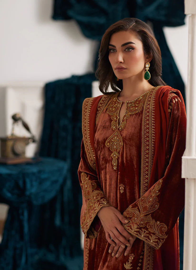 Graziela Shirt And Dupatta | Velvet | FARAH TALIB AZIZ