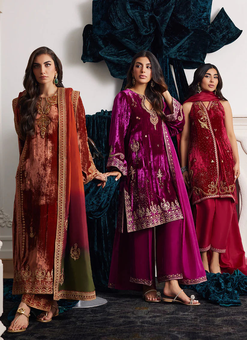 Graziela Shirt And Dupatta | Velvet | FARAH TALIB AZIZ