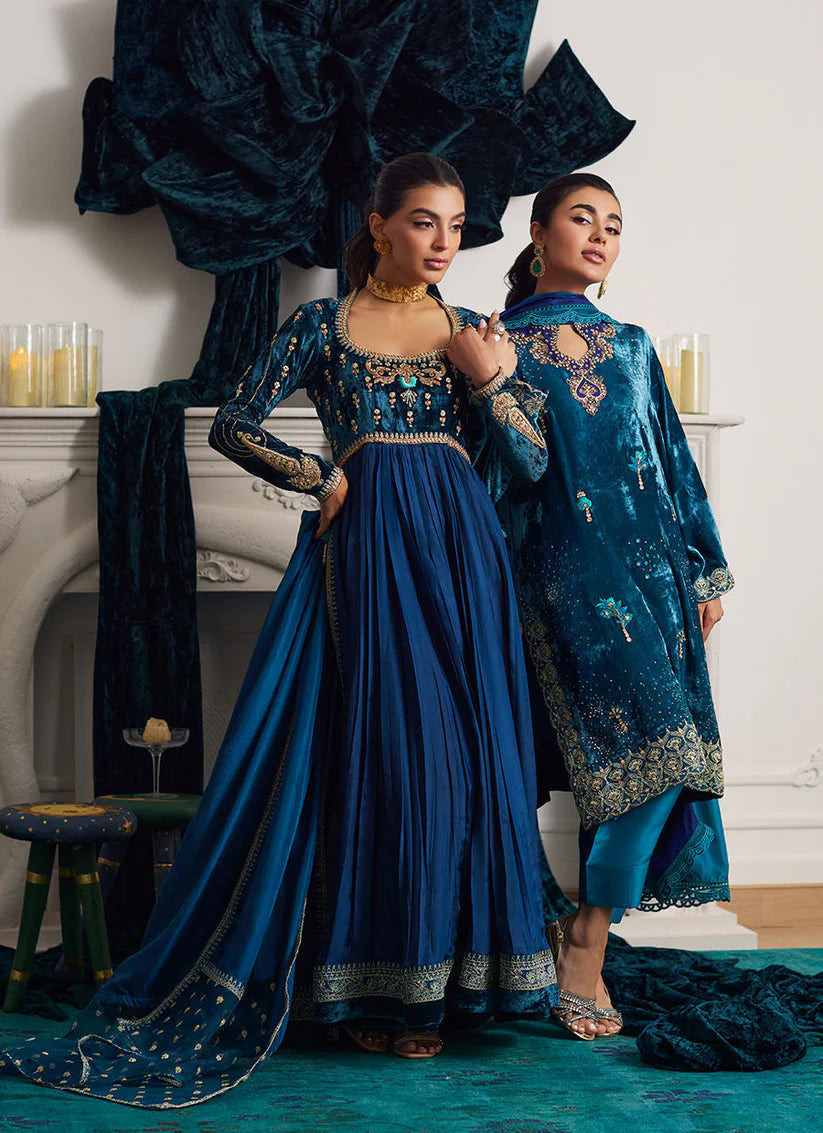Stixx Shirt And Dupatta | Velvet | FARAH TALIB AZIZ
