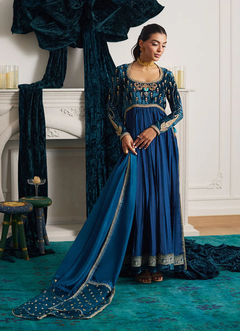 Edie Shirt And Dupatta | Velvet | FARAH TALIB AZIZ