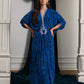 Roz Sapphire Kaftan | Velvet | FARAH TALIB AZIZ