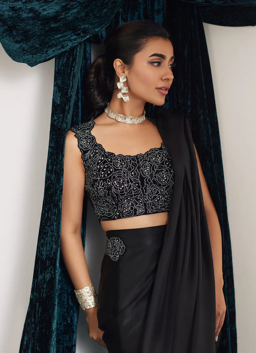 Reem Teal Lehnga Choli | Velvet | FARAH TALIB AZIZ