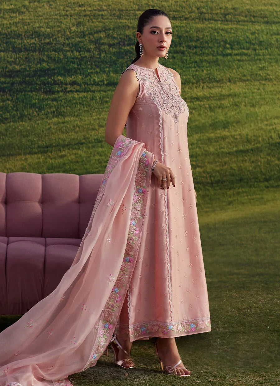 Farah Talib Aziz | Rose Reverie Shirt And Dupatta