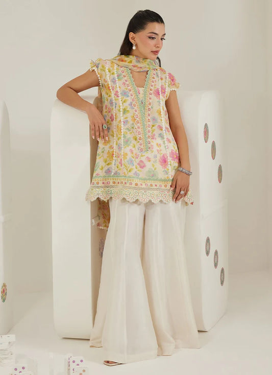 Runa Short Shirt And Dupatta | Tara Eid'26 | FARAH TALIB AZIZ