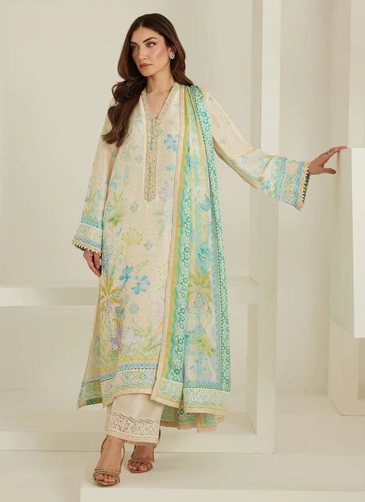 Palm Ivory Shirt And Dupatta | Tara Eid'26 | FARAH TALIB AZIZ