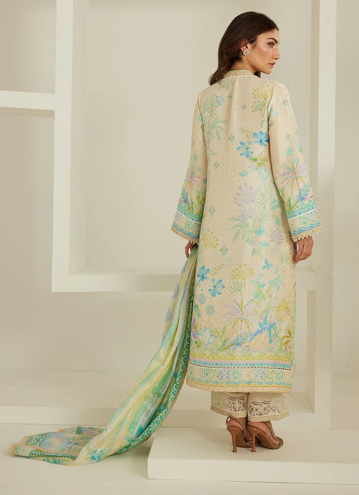 Palm Ivory Shirt And Dupatta | Tara Eid'26 | FARAH TALIB AZIZ