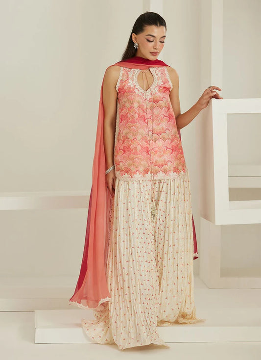 Selma Short Shirt And Dupatta | Tara Eid'26 | FARAH TALIB AZIZ