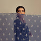MOON STONE-3PC CHIKAN KARI LAWN SUIT