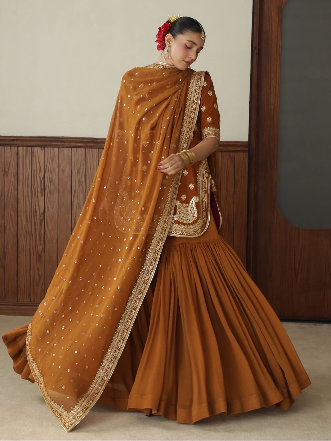 BURNT SIENNA OUTFIT | BASHAASH’25 | DYOT