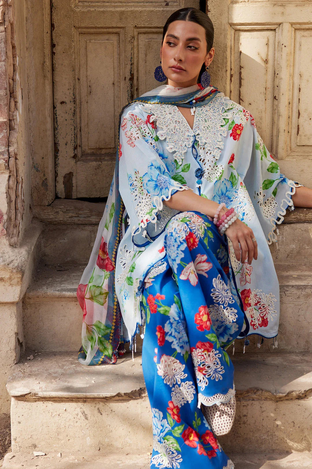Zaha Festive Lawn '26 - Blue Poppy (ZF26-02)