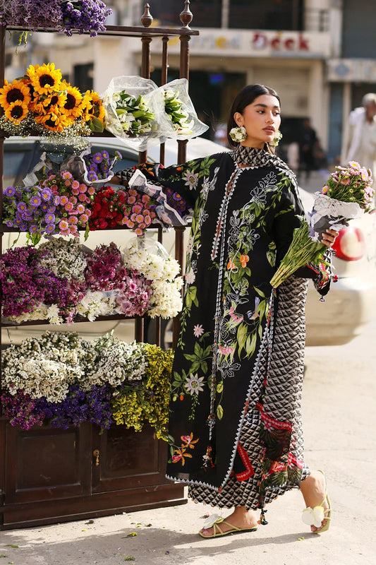 Zaha Festive Lawn '26 - Midnight Bloom (ZF26-04)