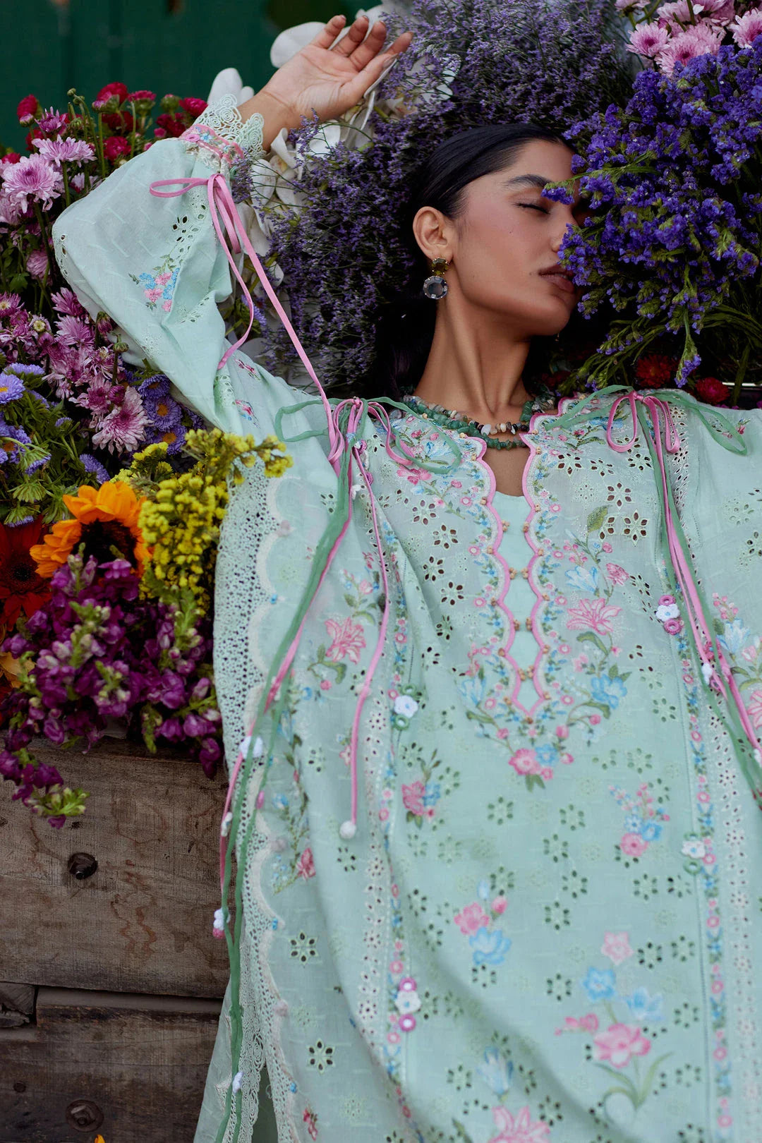 Zaha Festive Lawn '26 - Jade Vine Reverie (ZF26-12)