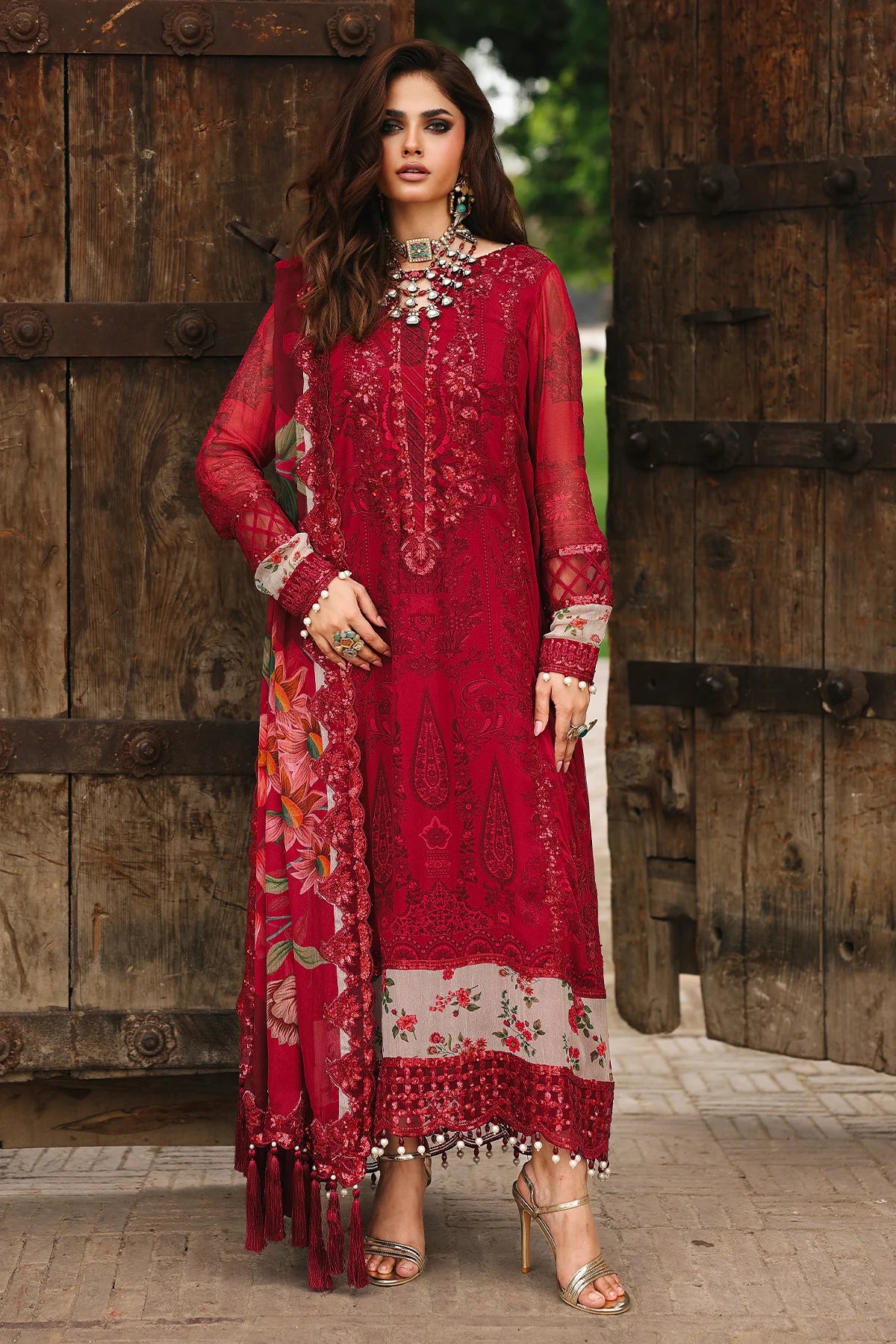 Vasal – Vol 4 Unstitched Luxury Chiffon by Charizma | VSL25-24