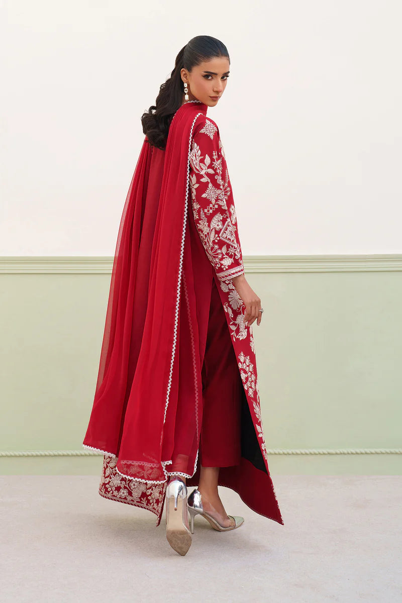BAROQUE | EMBROIDERED RAW SILK SF-4386